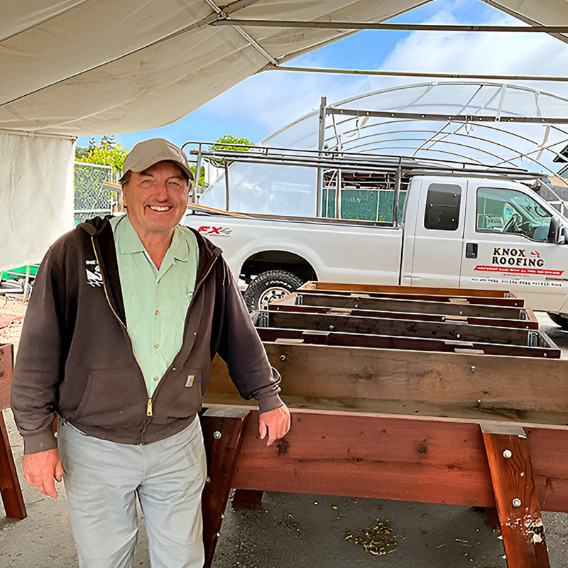 Warren Knox with Garden Box